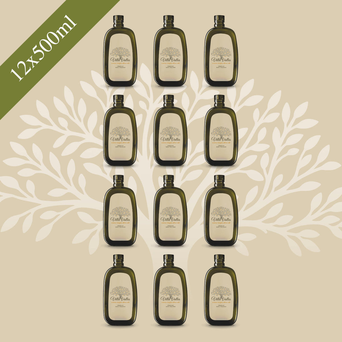 Villa Valles Blend Premium Olio extra vergine di oliva confezione 12x500ml